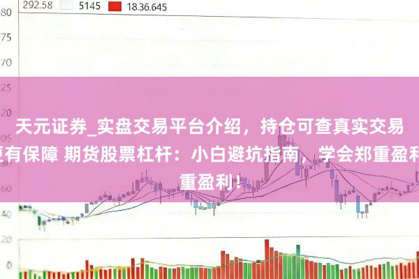 天元证券_实盘交易平台介绍，持仓可查真实交易更有保障 期货股票杠杆：小白避坑指南，学会郑重盈利！