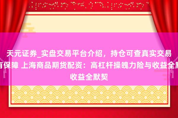 天元证券_实盘交易平台介绍，持仓可查真实交易更有保障 上海商品期货配资：高杠杆操魄力险与收益全默契
